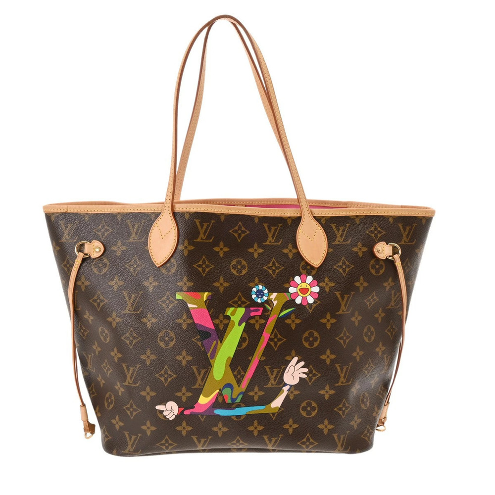 LOUIS VUITTON Monogram Neverfull LV Hands Takashi Murakami MOCA LA Limited